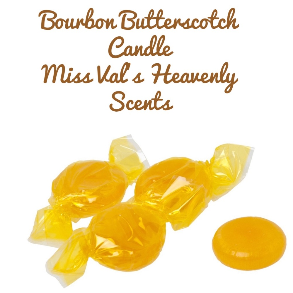 Bourbon Butterscotch Candle Handmade Miss Val’s Heavenly Scent